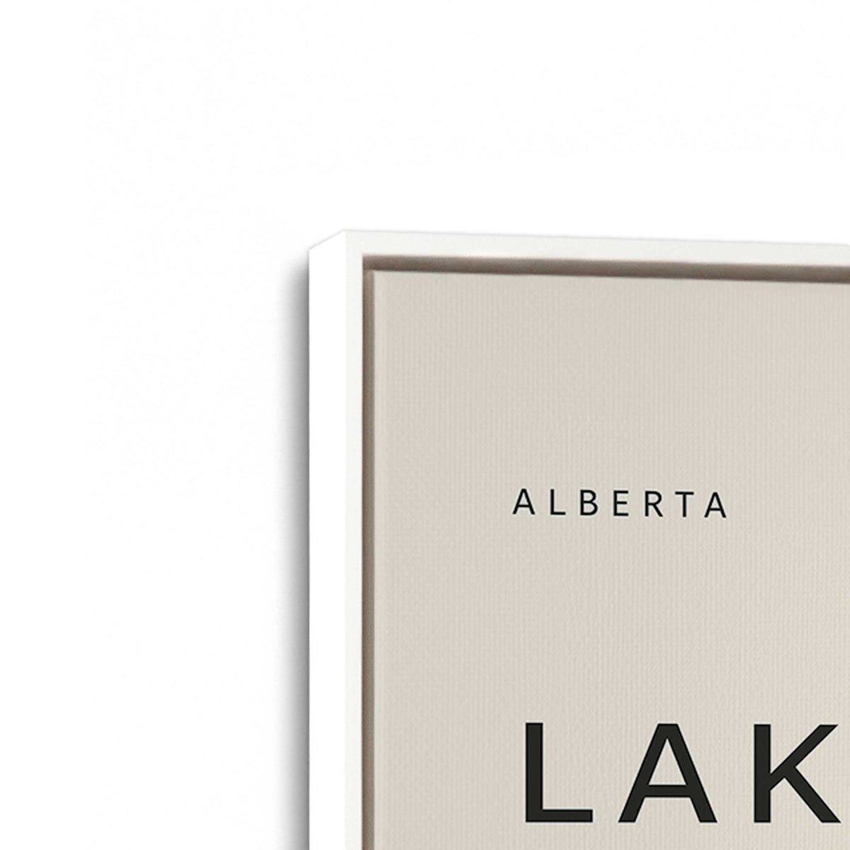 [Color:Opaque White], Picture of art in a White frame at an angle