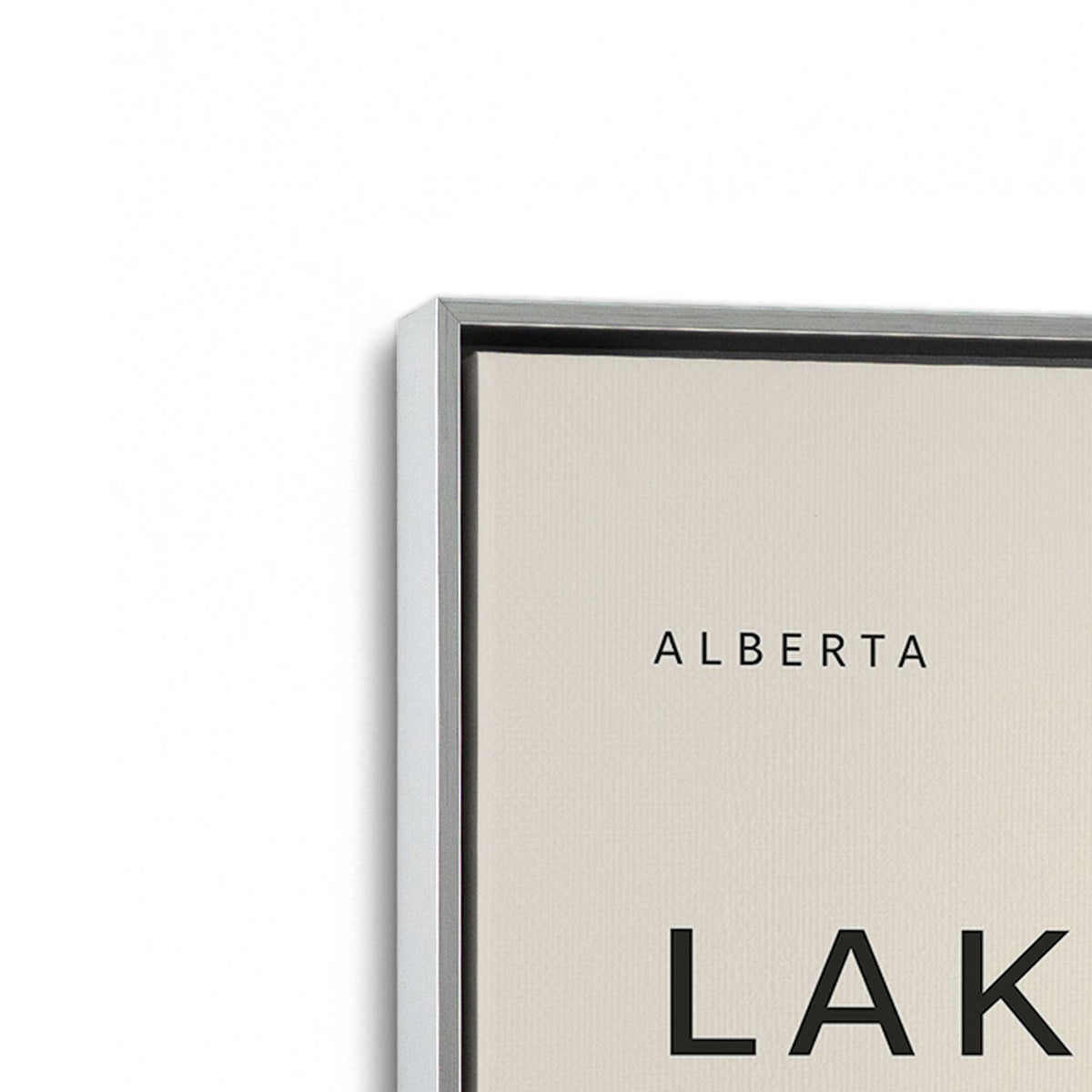 [Color:Polished Chrome], Picture of art in a Polished Chrome frame at an angle