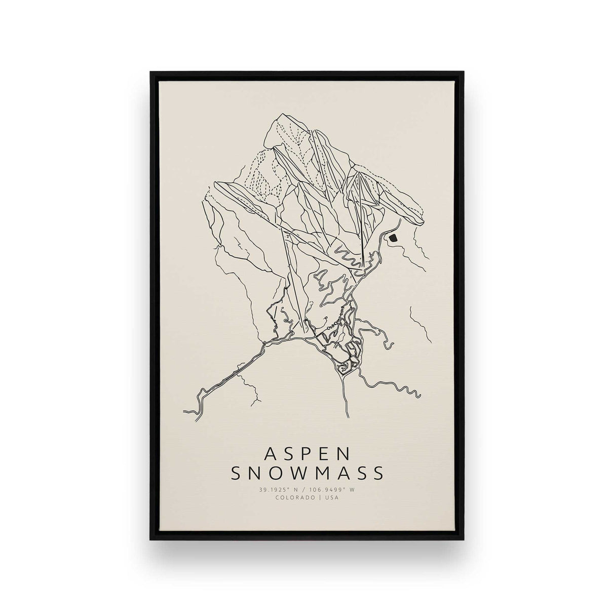 [Color:Satin Black], Picture of art in a Satin Black frame