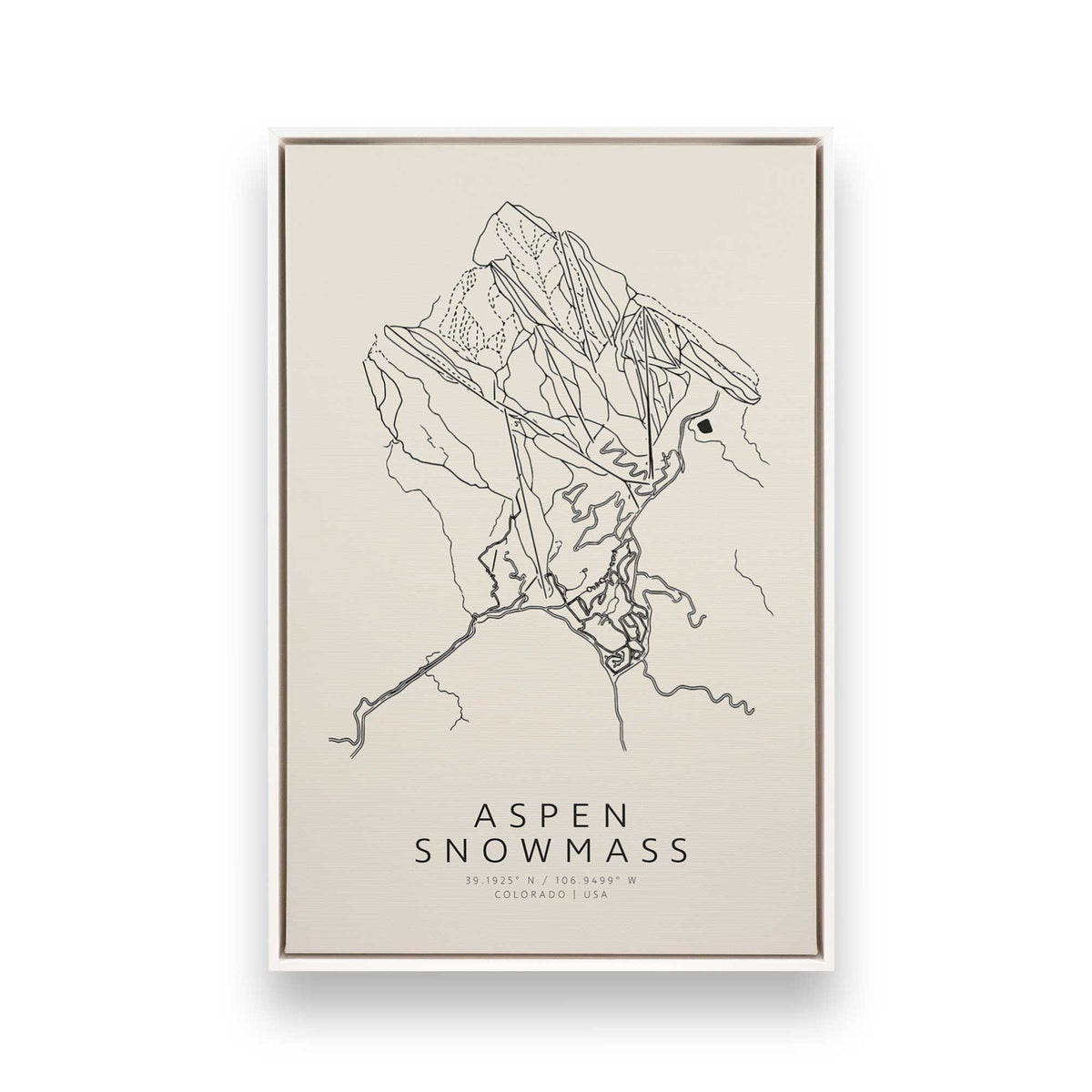 [Color:Opaque White], Picture of art in a White frame