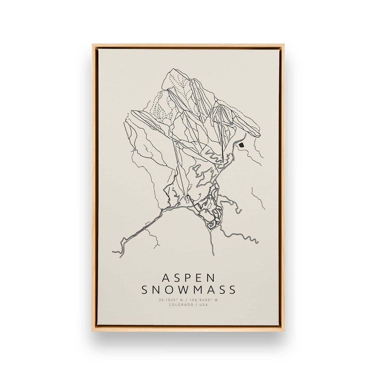[Color:American Maple], Picture of art in a American Maple frame