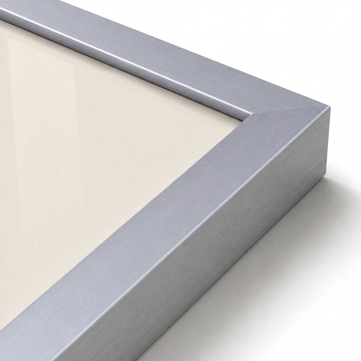 [Color:Polished Chrome], Picture of art in a Polished Chrome frame at an angle