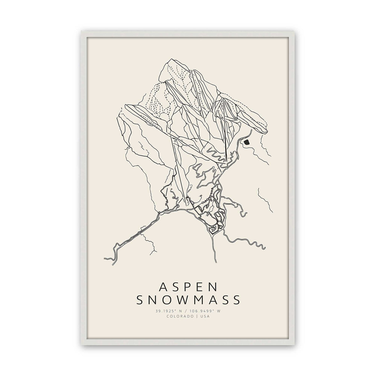 [Color:Opaque White], Picture of art in a Opaque White frame