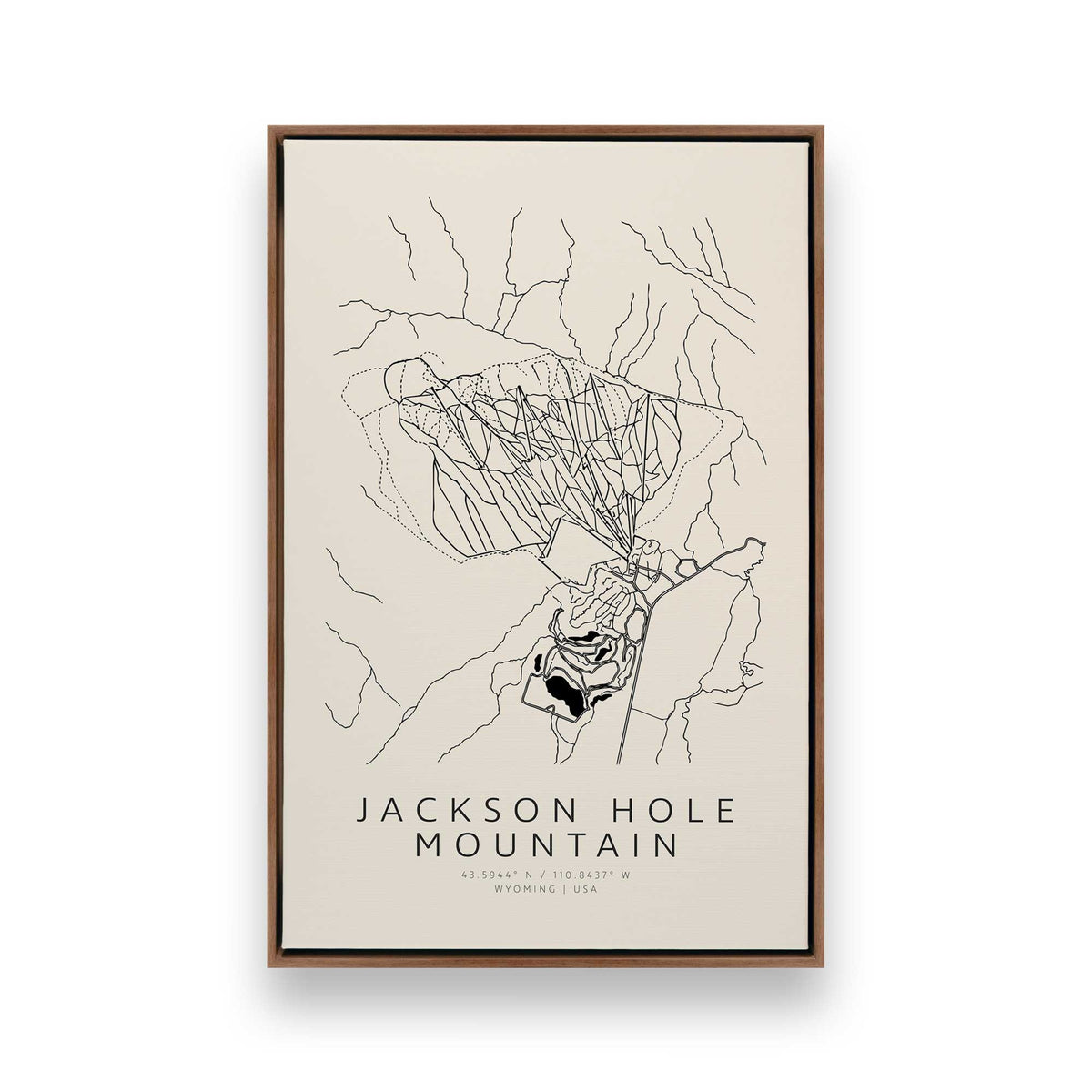 [Color:Walnut], Picture of art in a Walnut frame