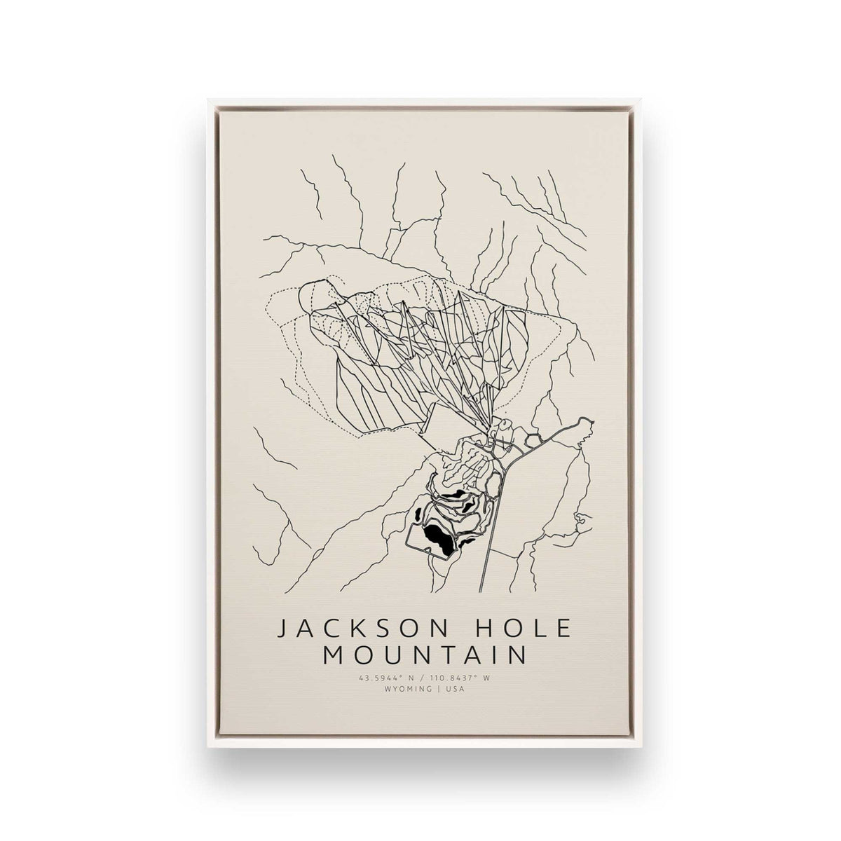 [Color:Opaque White], Picture of art in a White frame