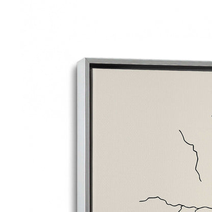 [Color:Polished Chrome], Picture of art in a Polished Chrome frame at an angle