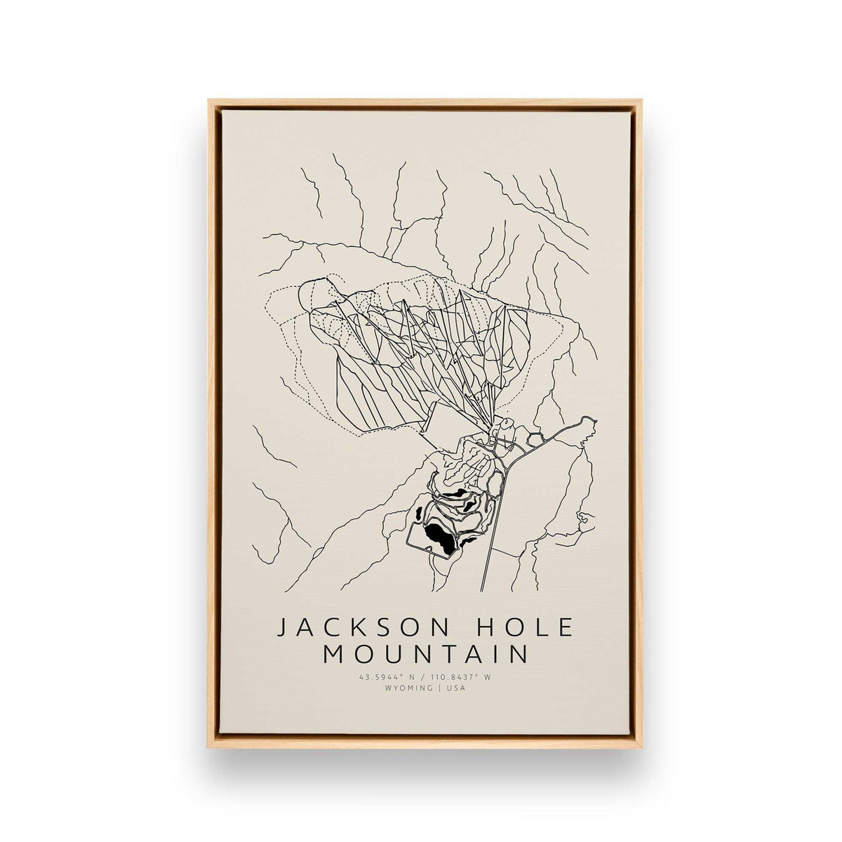 [Color:American Maple], Picture of art in a American Maple frame