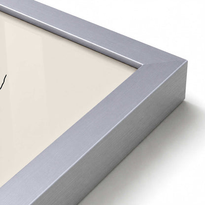 [Color:Polished Chrome], Picture of art in a Polished Chrome frame at an angle