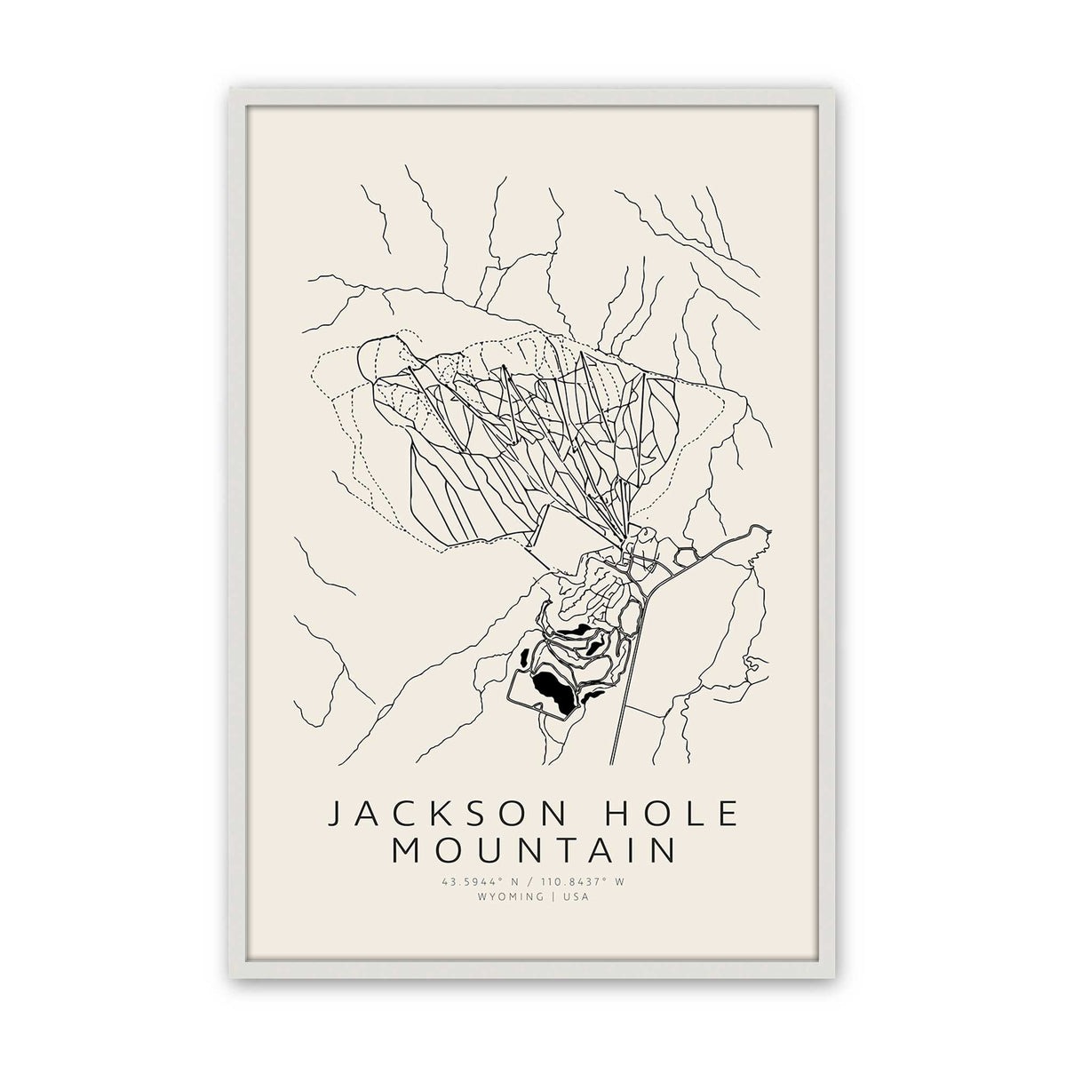 [Color:Opaque White], Picture of art in a Opaque White frame
