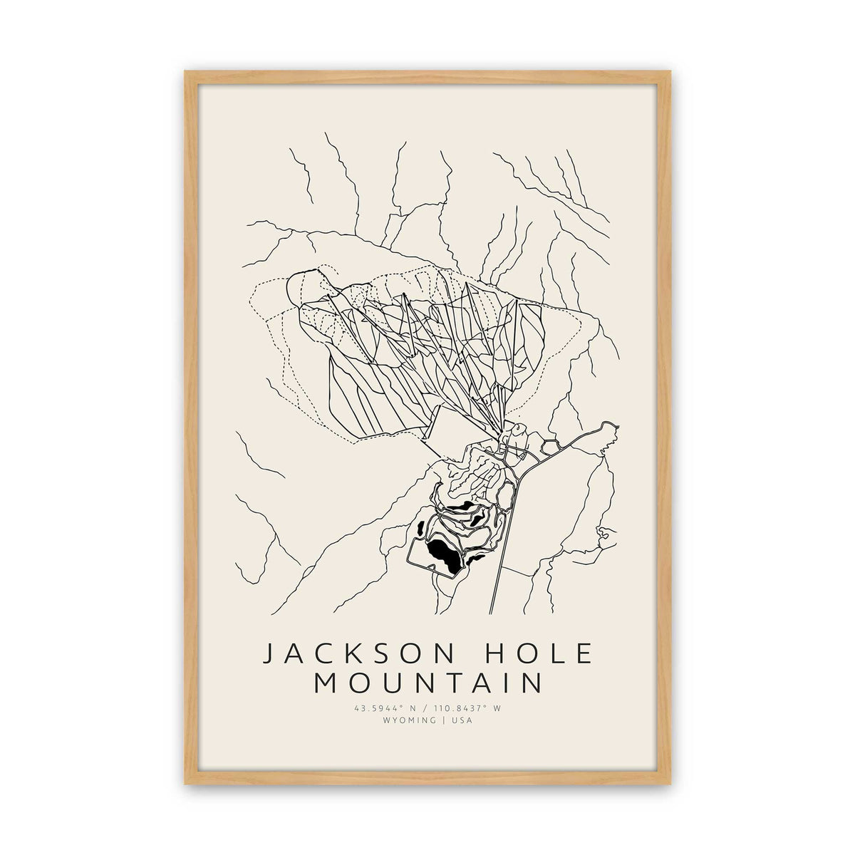 [Color:American Maple], Picture of art in a American Maple frame