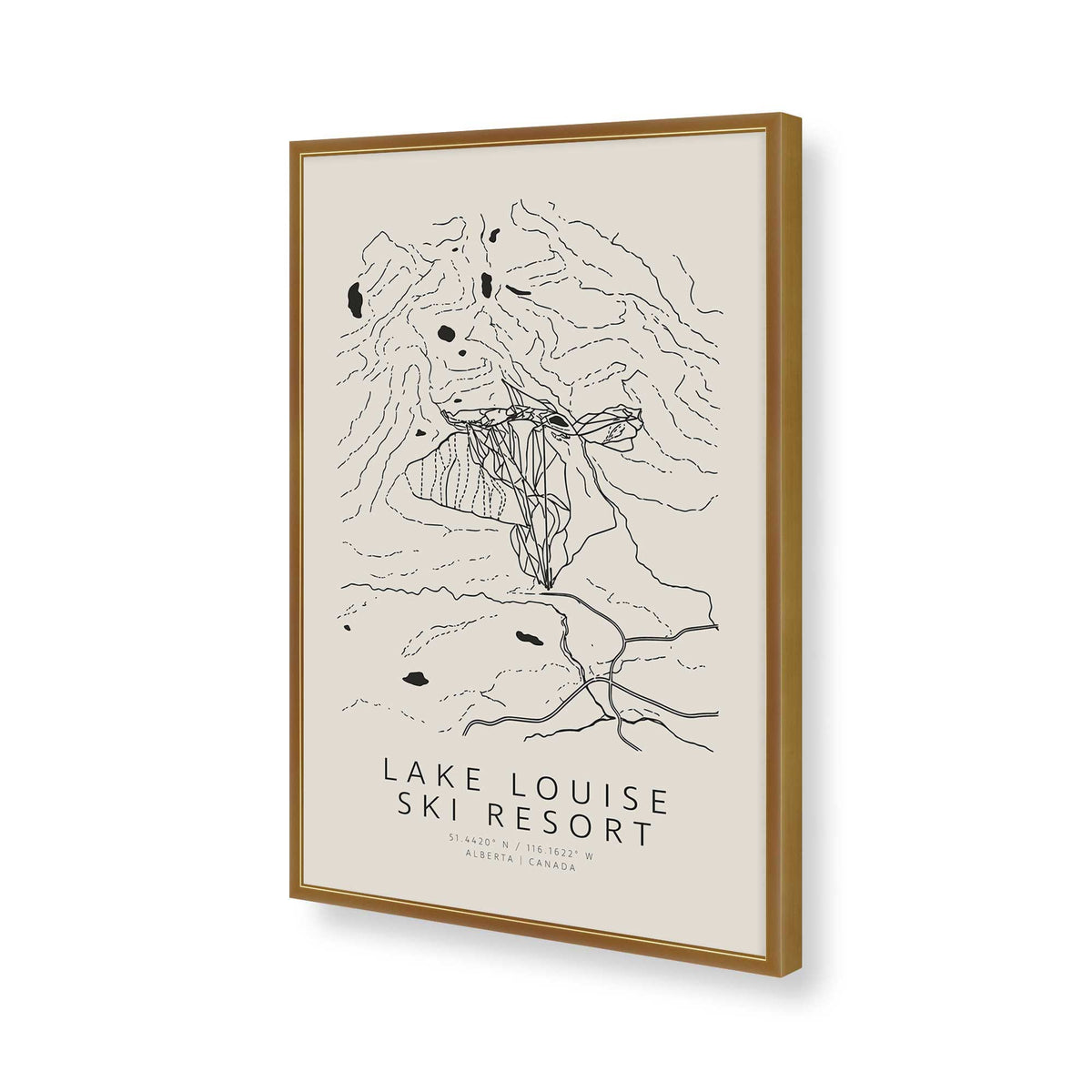 [Color:Polished Gold], Picture of art in a Polished Gold frame of the corner