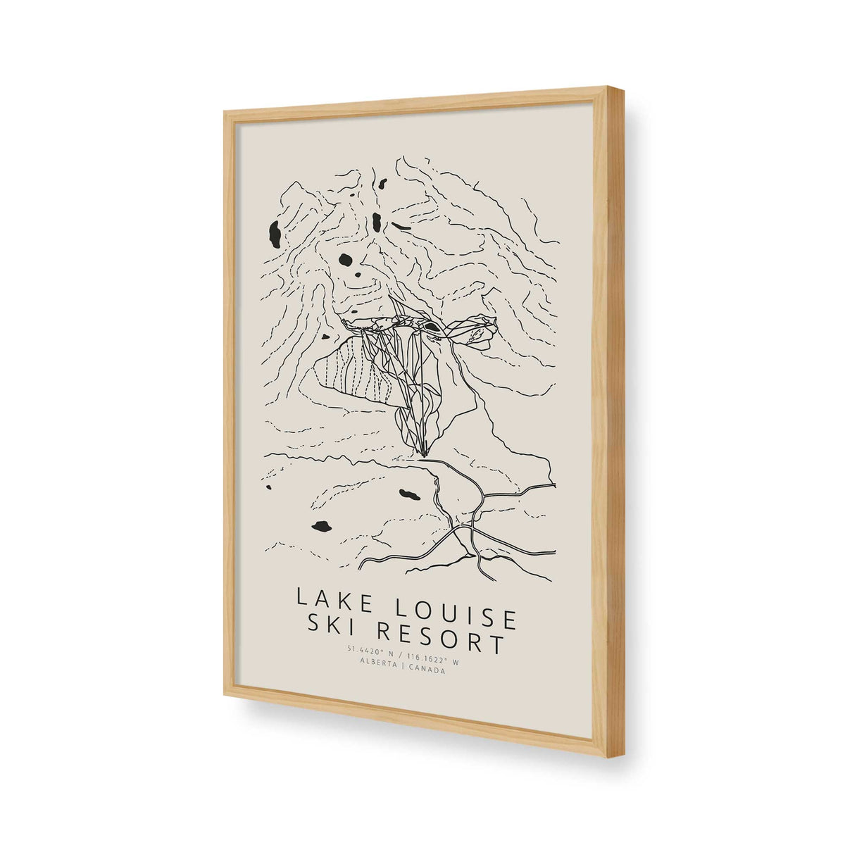 [Color:American Maple], Picture of art in a American Maple frame of the corner