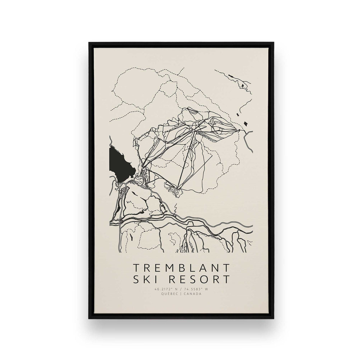 [Color:Satin Black], Picture of art in a Satin Black frame