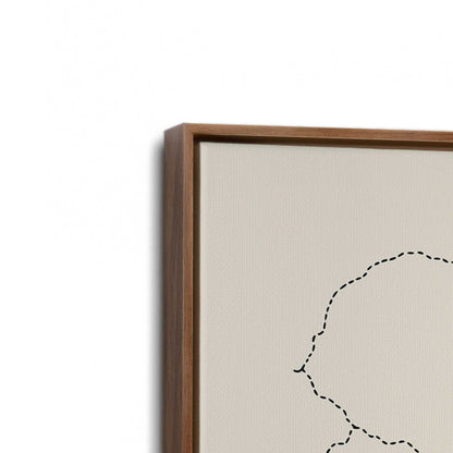 [Color:Walnut], Picture of art in a Walnut frame at an angle