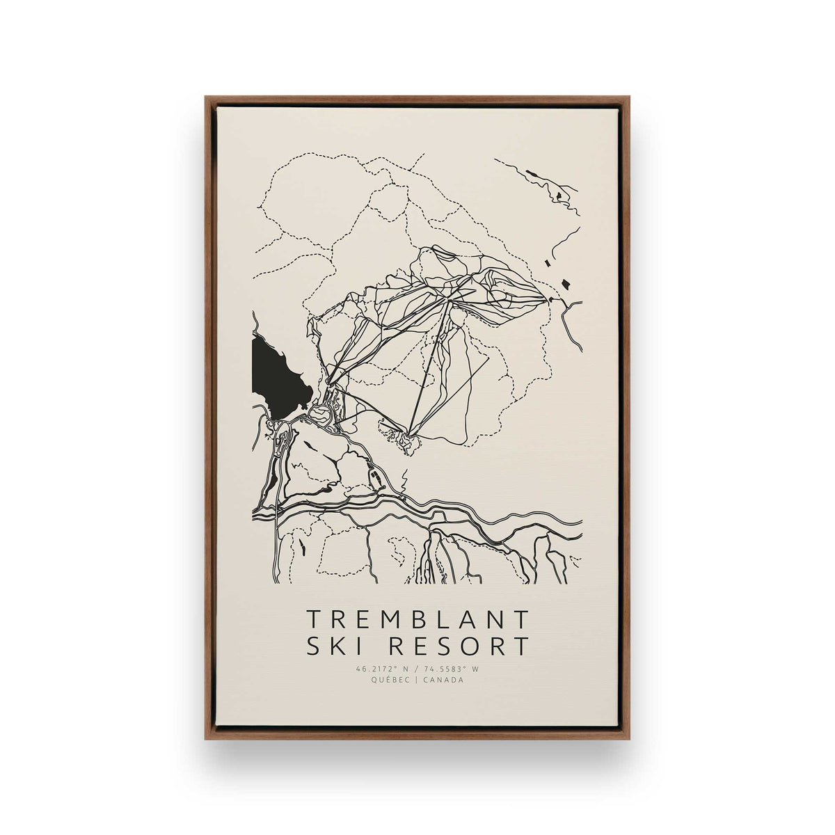 [Color:Walnut], Picture of art in a Walnut frame