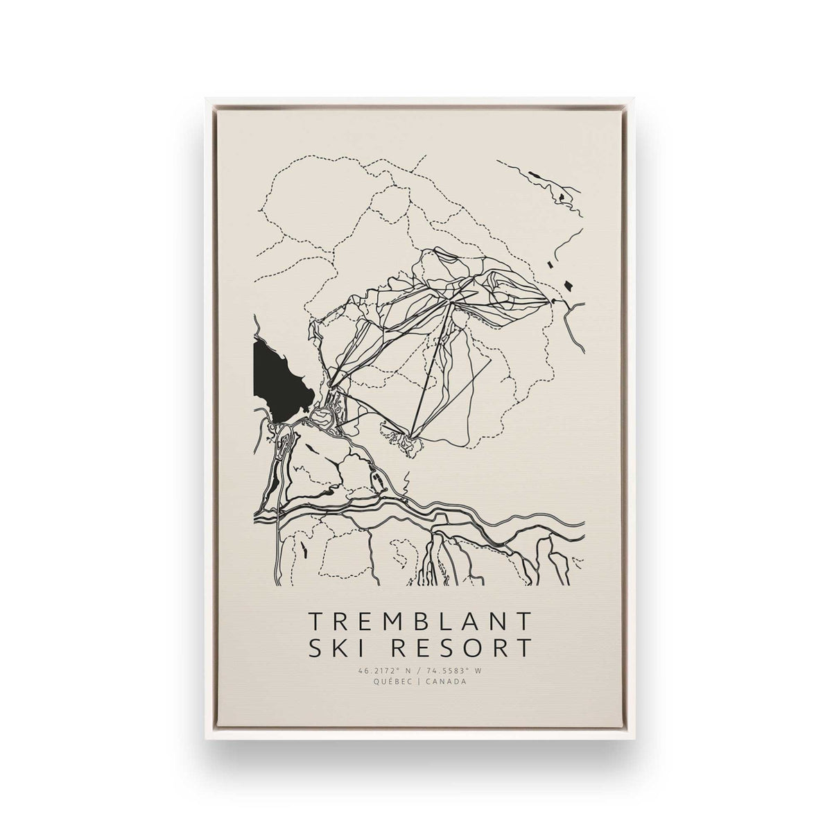 [Color:Opaque White], Picture of art in a White frame