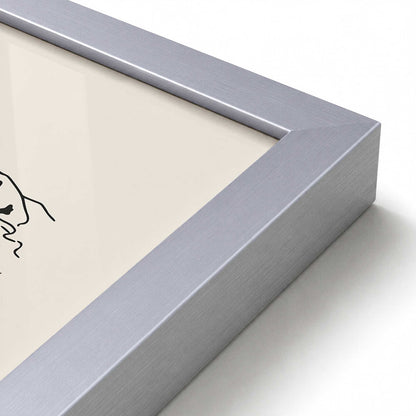 [Color:Polished Chrome], Picture of art in a Polished Chrome frame at an angle