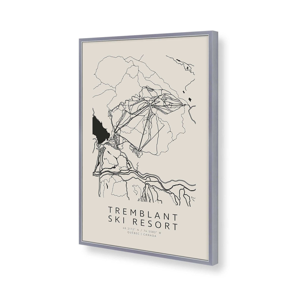 [Color:Polished Chrome], Picture of art in a Polished Chrome frame of the corner
