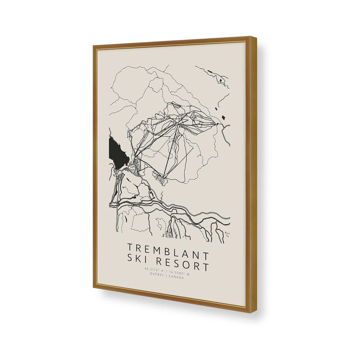 [Color:Polished Gold], Picture of art in a Polished Gold frame of the corner
