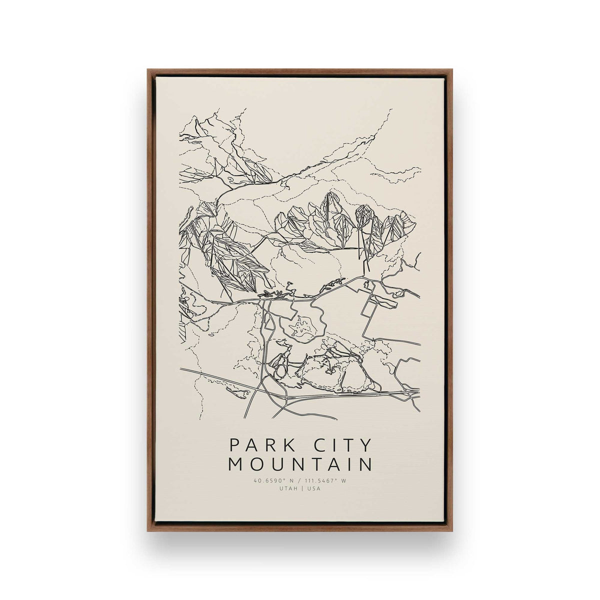 [Color:Walnut], Picture of art in a Walnut frame