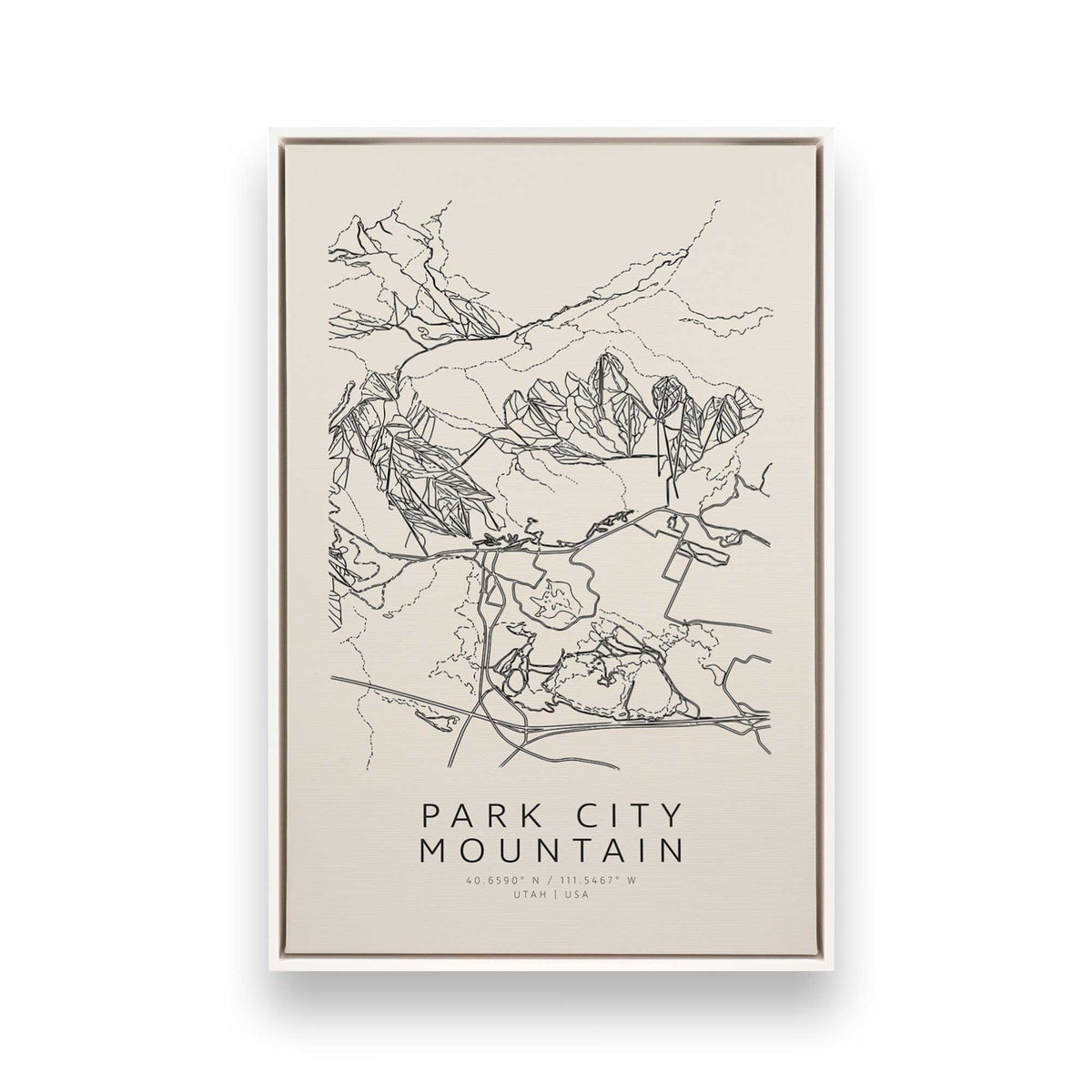 [Color:Opaque White], Picture of art in a White frame