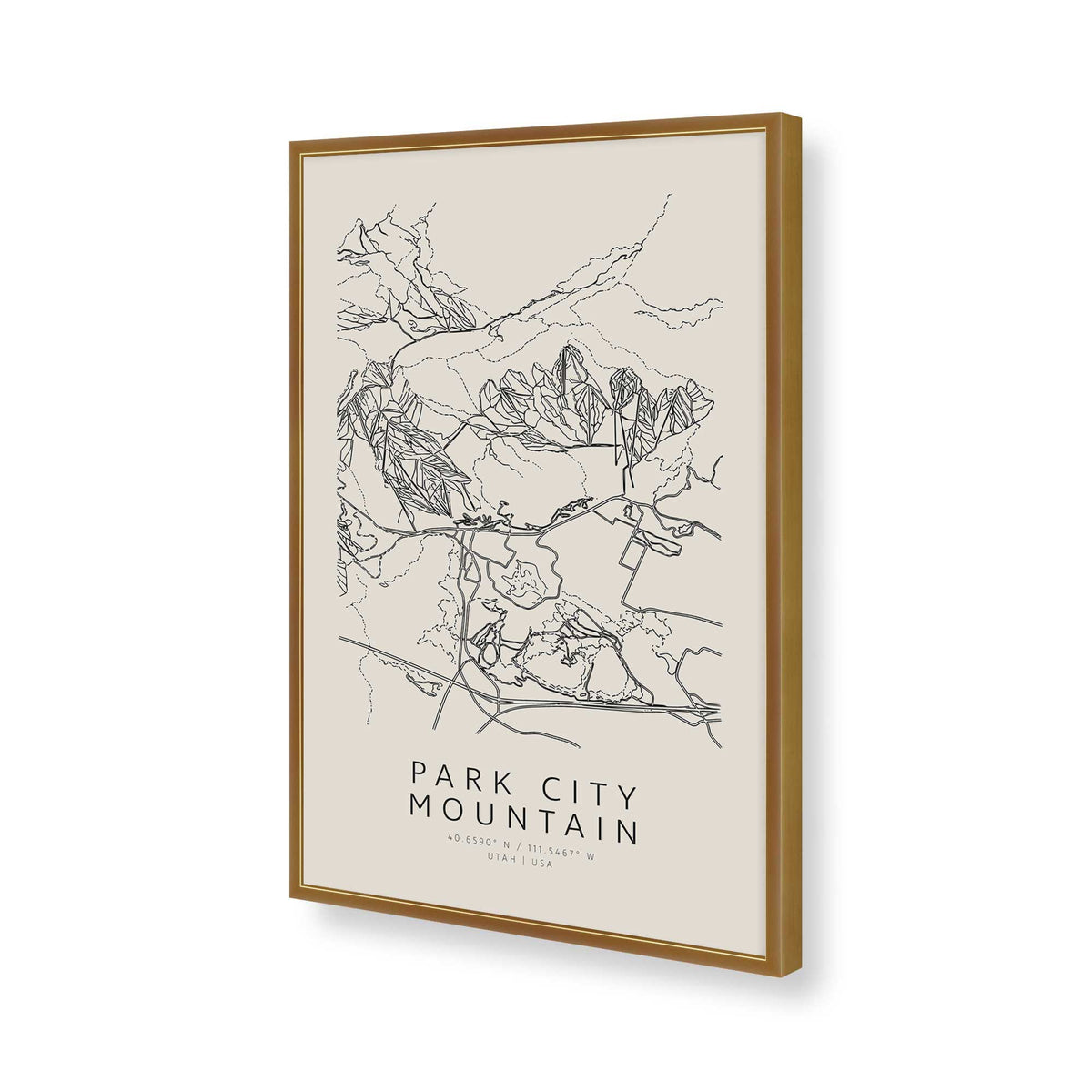 [Color:Polished Gold], Picture of art in a Polished Gold frame of the corner