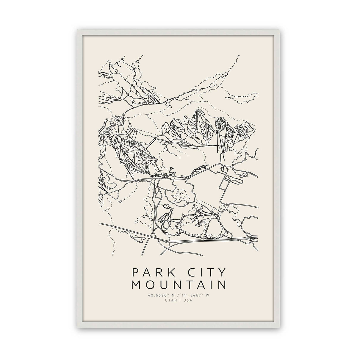 [Color:Opaque White], Picture of art in a Opaque White frame