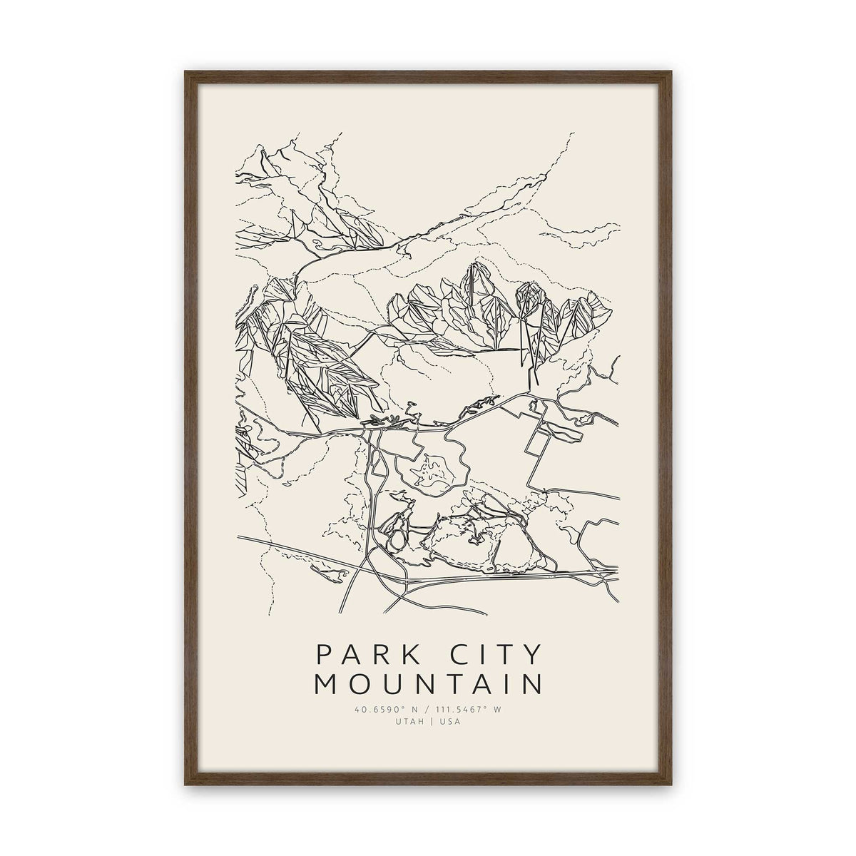 [Color:Walnut], Picture of art in a Walnut frame