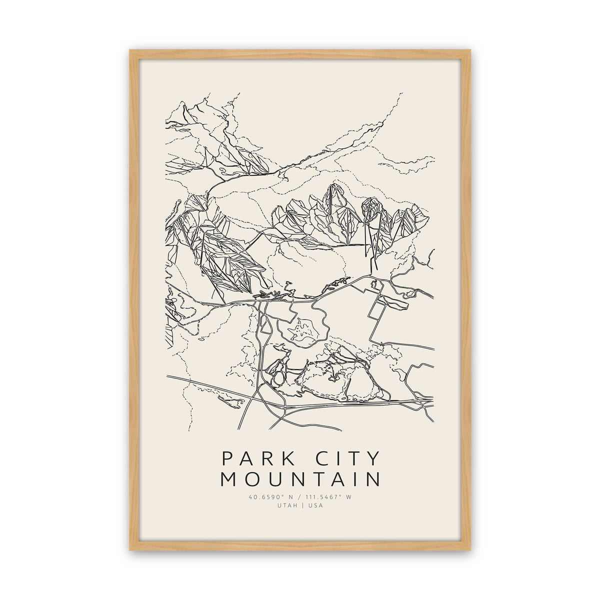 [Color:American Maple], Picture of art in a American Maple frame