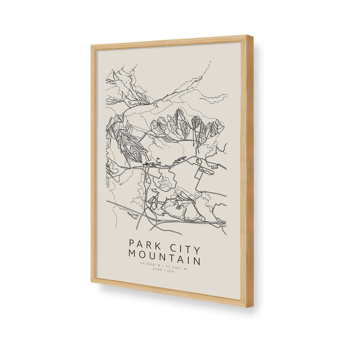 [Color:American Maple], Picture of art in a American Maple frame of the corner