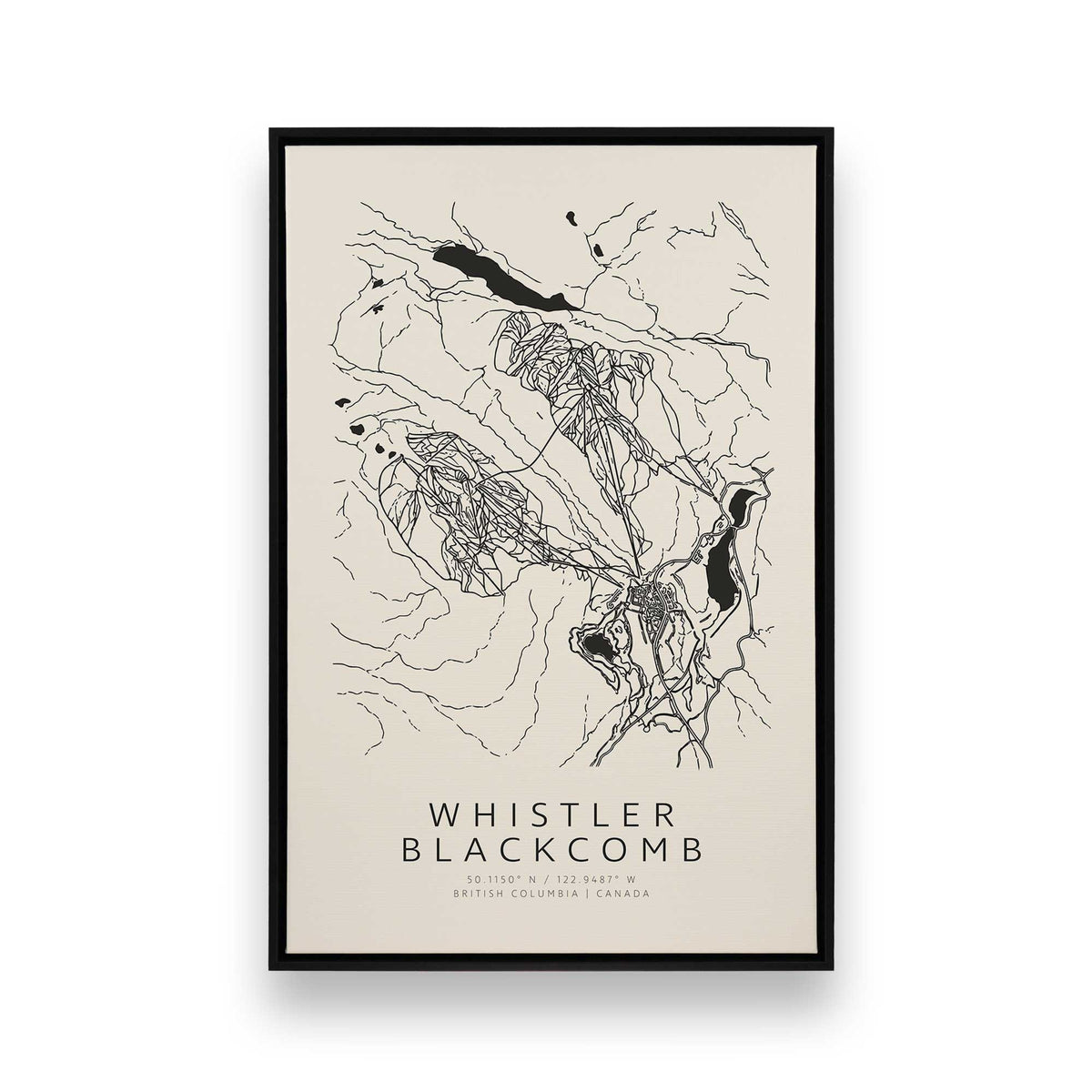 [Color:Satin Black], Picture of art in a Satin Black frame