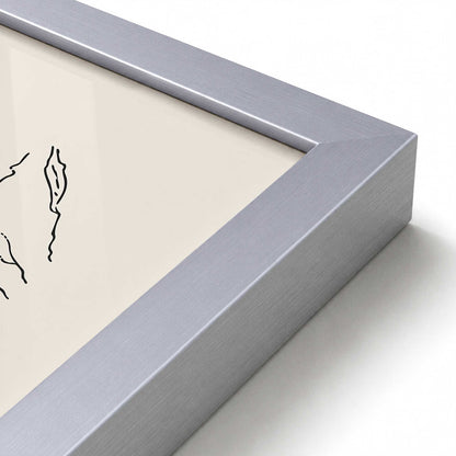 [Color:Polished Chrome], Picture of art in a Polished Chrome frame at an angle