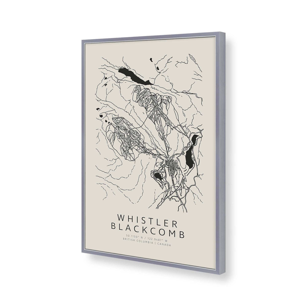 [Color:Polished Chrome], Picture of art in a Polished Chrome frame of the corner
