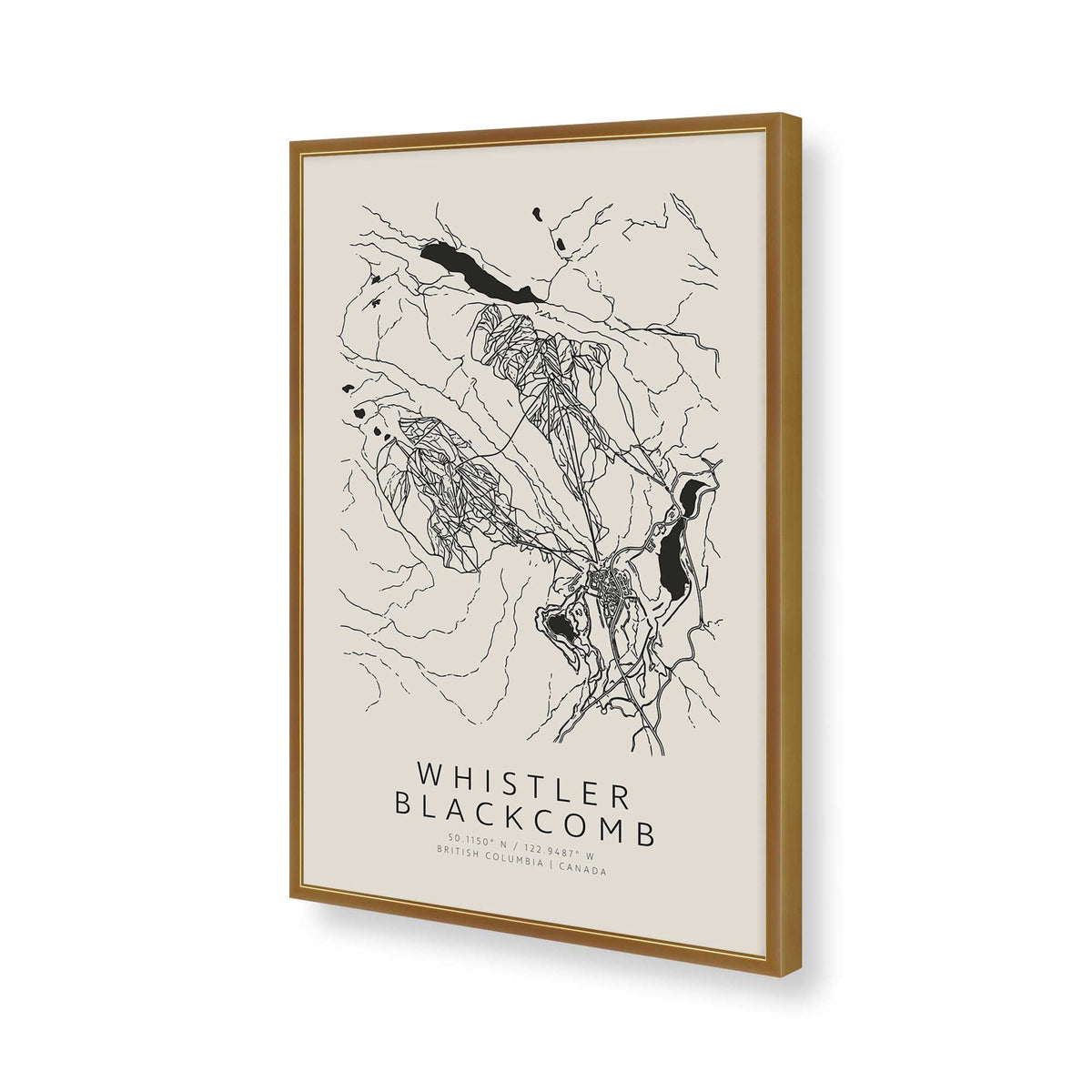 [Color:Polished Gold], Picture of art in a Polished Gold frame of the corner