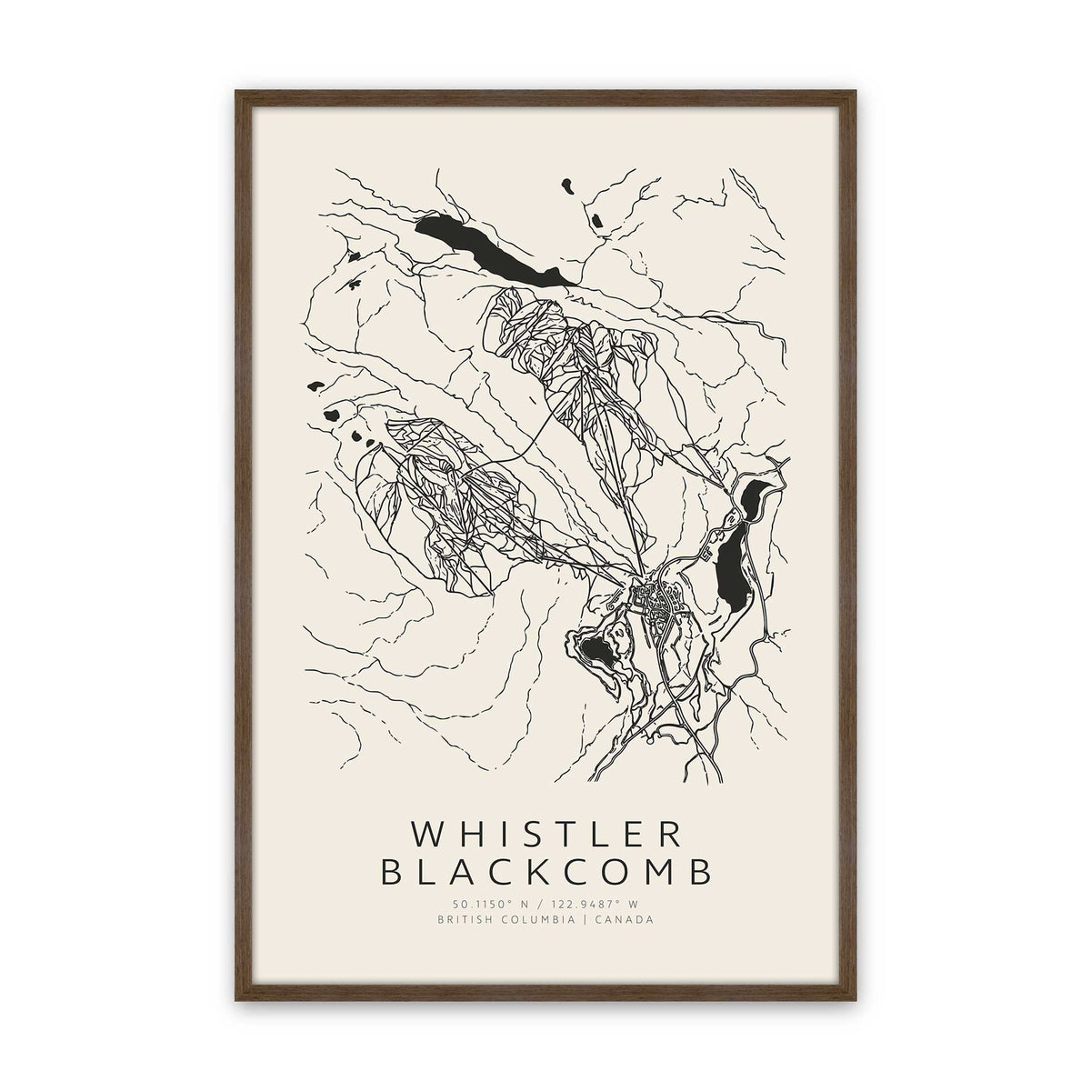 [Color:Walnut], Picture of art in a Walnut frame