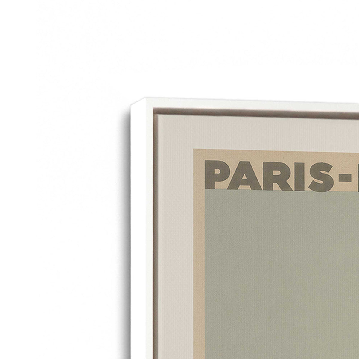 [Color:Opaque White], Picture of art in a White frame at an angle