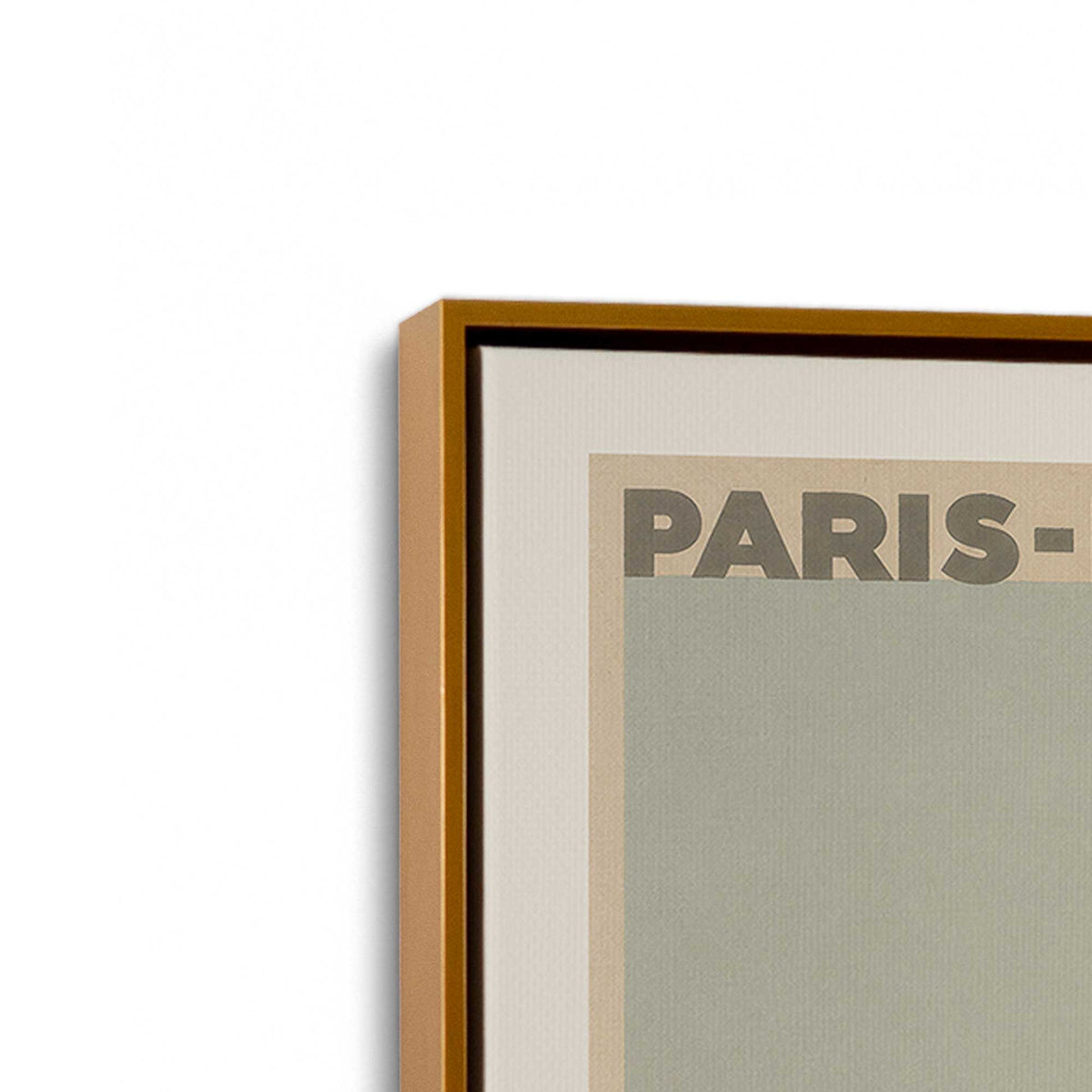 [Color:Polished Gold], Picture of art in a Polished Gold frame at an angle
