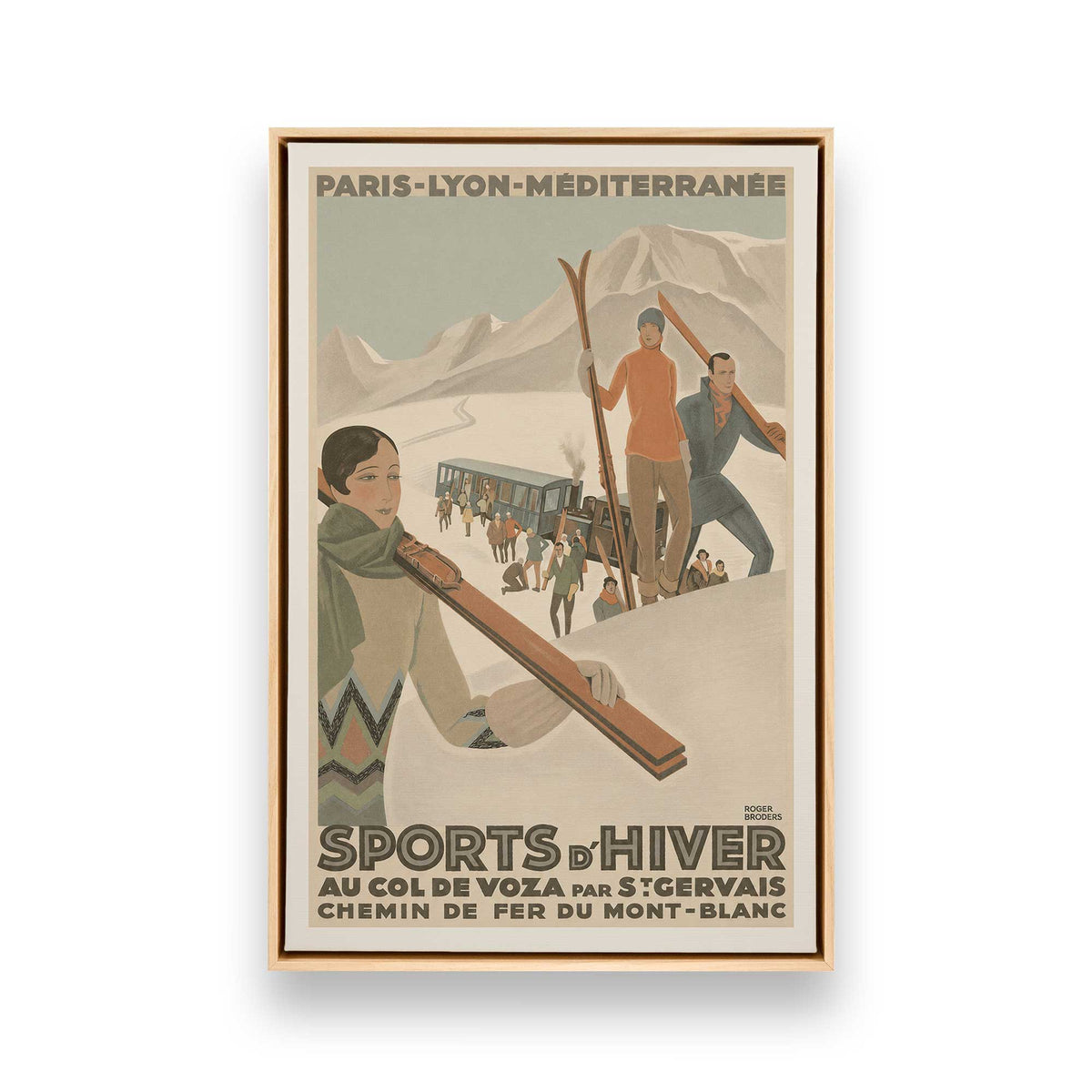 [Color:American Maple], Picture of art in a American Maple frame