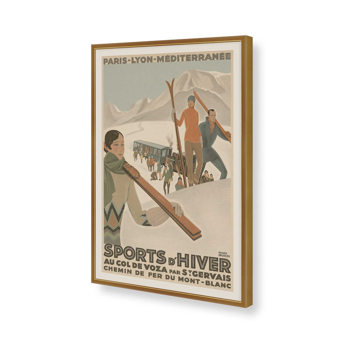[Color:Polished Gold], Picture of art in a Polished Gold frame of the corner