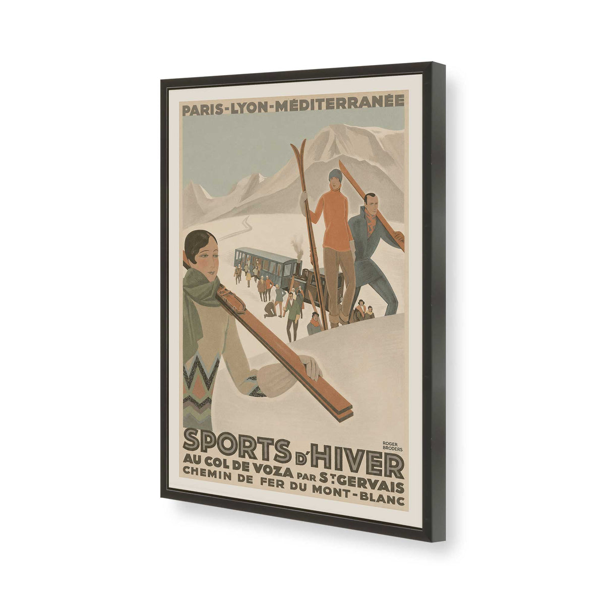 [Color:Satin Black], Picture of art in a Satin Black frame of the corner
