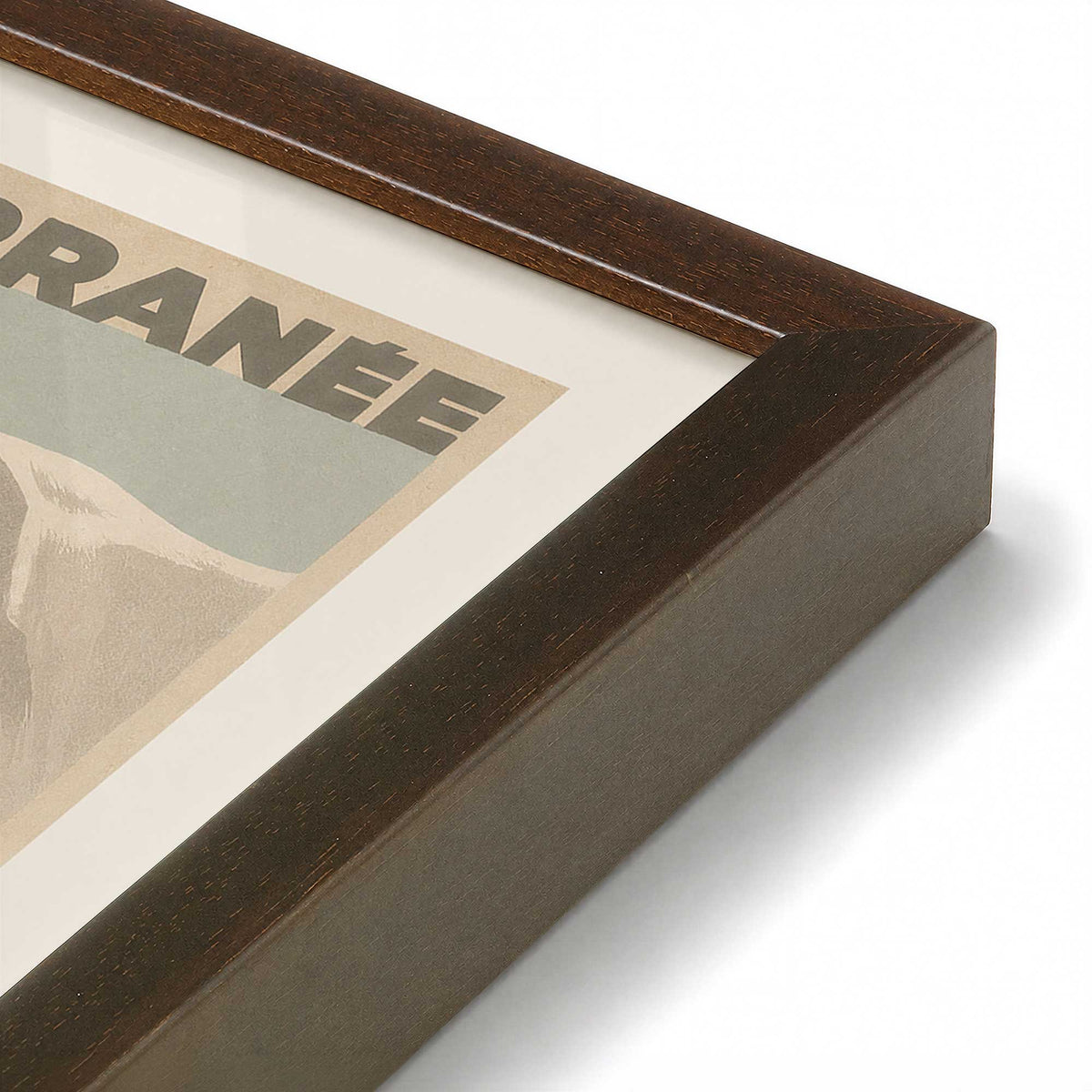 [Color:Belvinder Brown], Picture of art in a Belvinder Brown frame at an angle