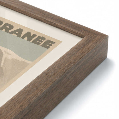[Color:Walnut], Picture of art in a Walnut frame at an angle