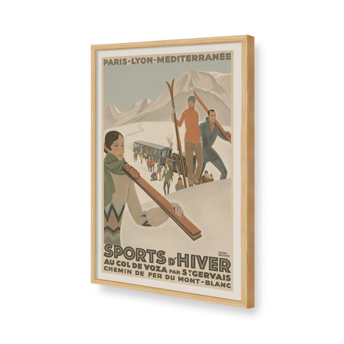 [Color:American Maple], Picture of art in a American Maple frame of the corner