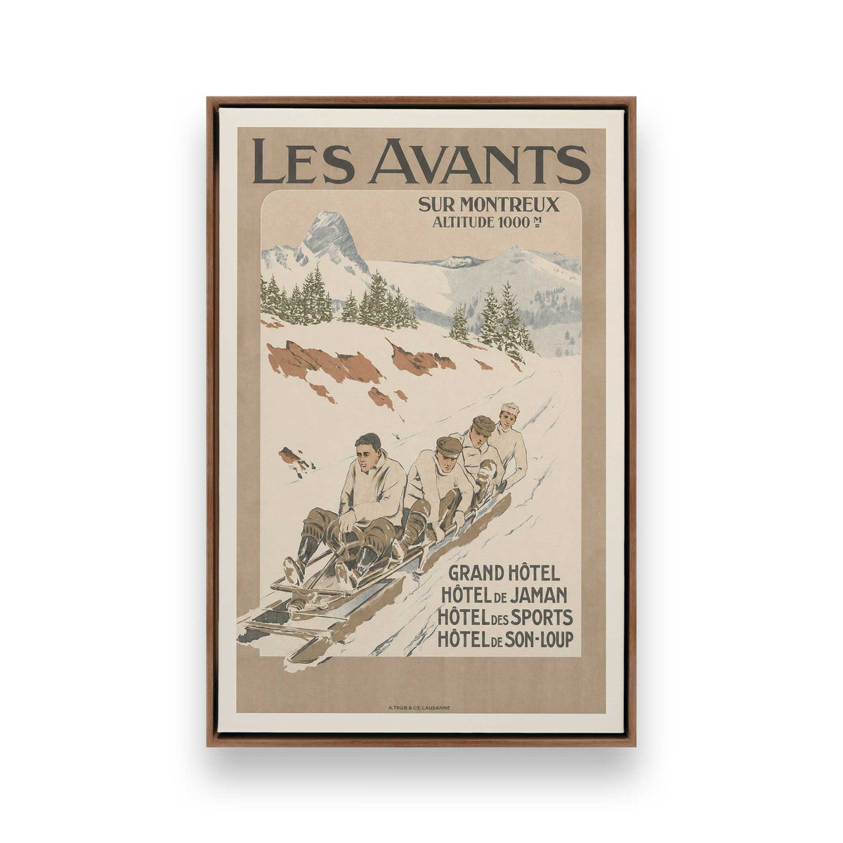[Color:Walnut], Picture of art in a Walnut frame