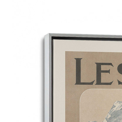[Color:Polished Chrome], Picture of art in a Polished Chrome frame at an angle