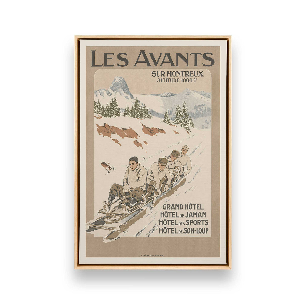 [Color:American Maple], Picture of art in a American Maple frame