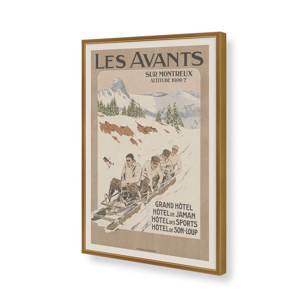 [Color:Polished Gold], Picture of art in a Polished Gold frame of the corner