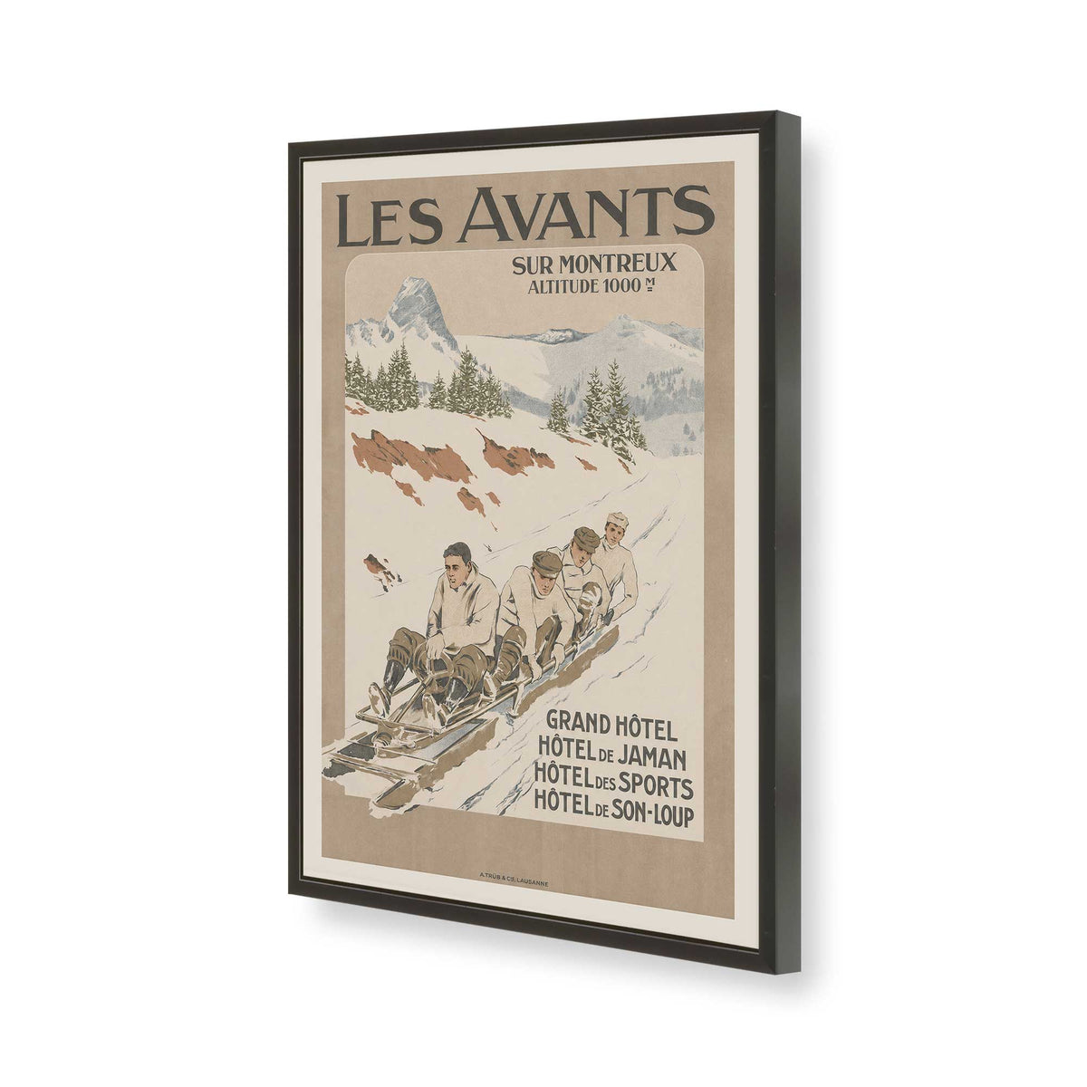 [Color:Satin Black], Picture of art in a Satin Black frame of the corner