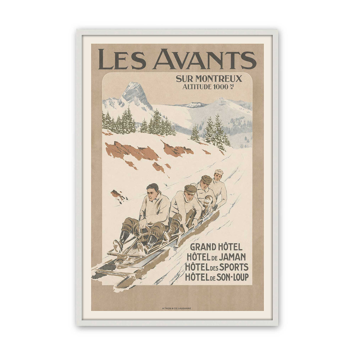 [Color:Opaque White], Picture of art in a Opaque White frame