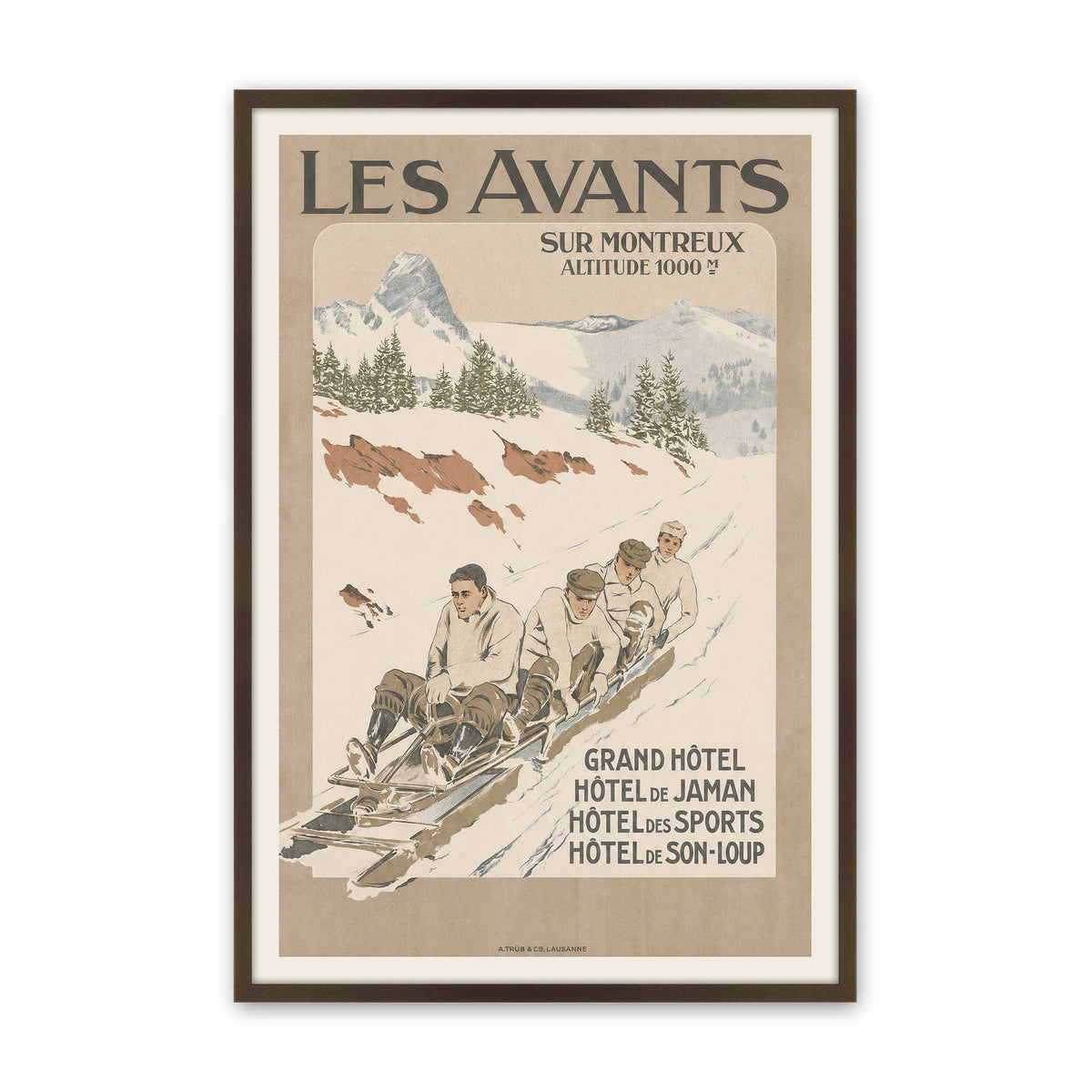 [Color:Brown], Picture of art in a Brown frame